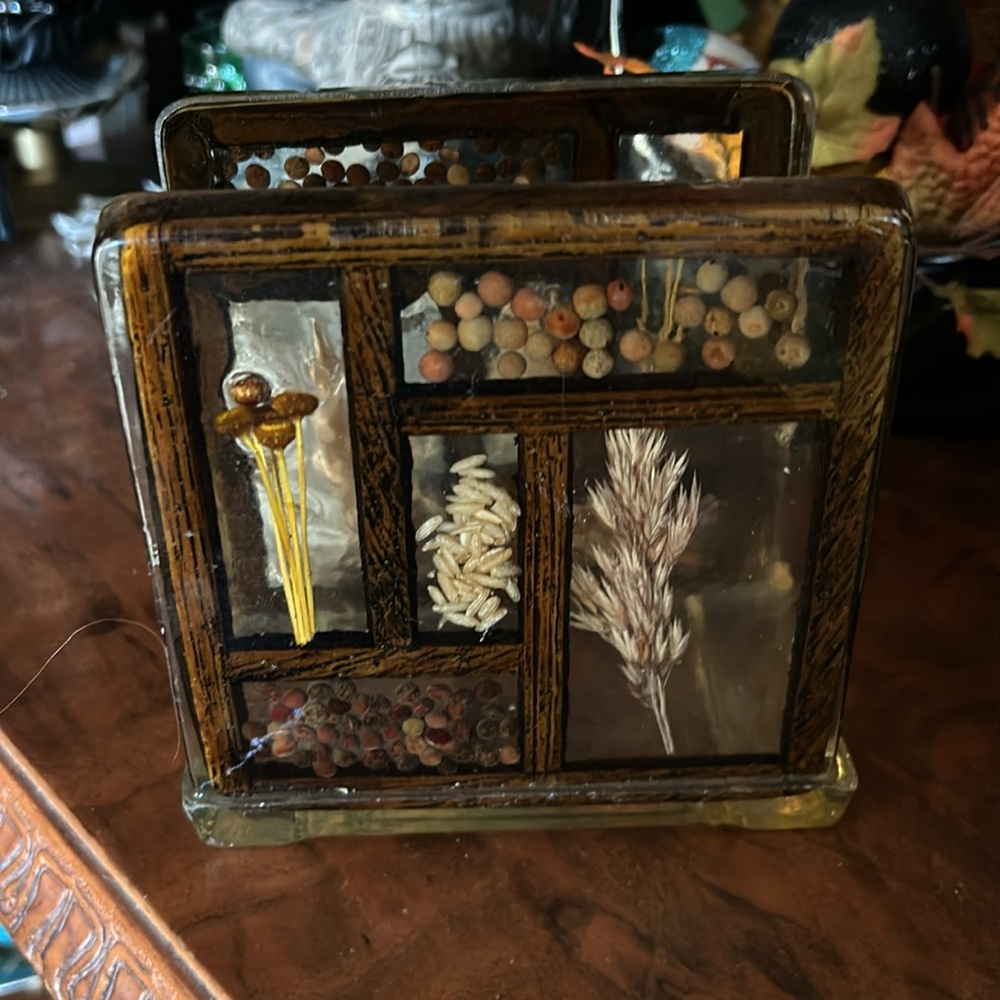 Vintage Lucite Napkin Holder